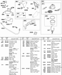 Fuel Filter Fuel Pump Fuel Line Diagram and Parts List for 243431-0798-99  Briggs and Stratton Engine